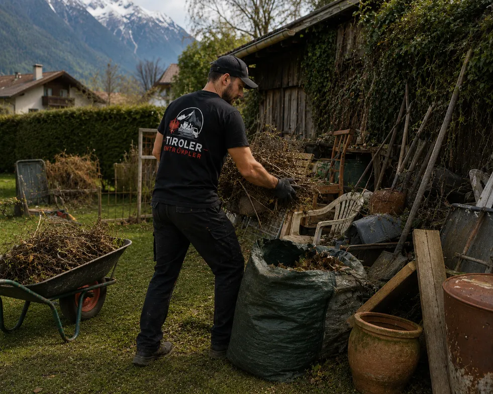 Gartenräumung in Tirol